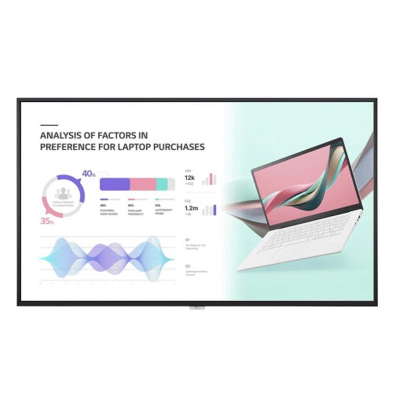 LG (65UH5Q-E.AEU) - 65" 3840 x 2160 (UHD)-500 NIT-PORTRAIT / LANDSCAPE-OPERACION 24/7-WEBOS SMART PLATFORM (SOC)-EVEN BEZEL 11.4