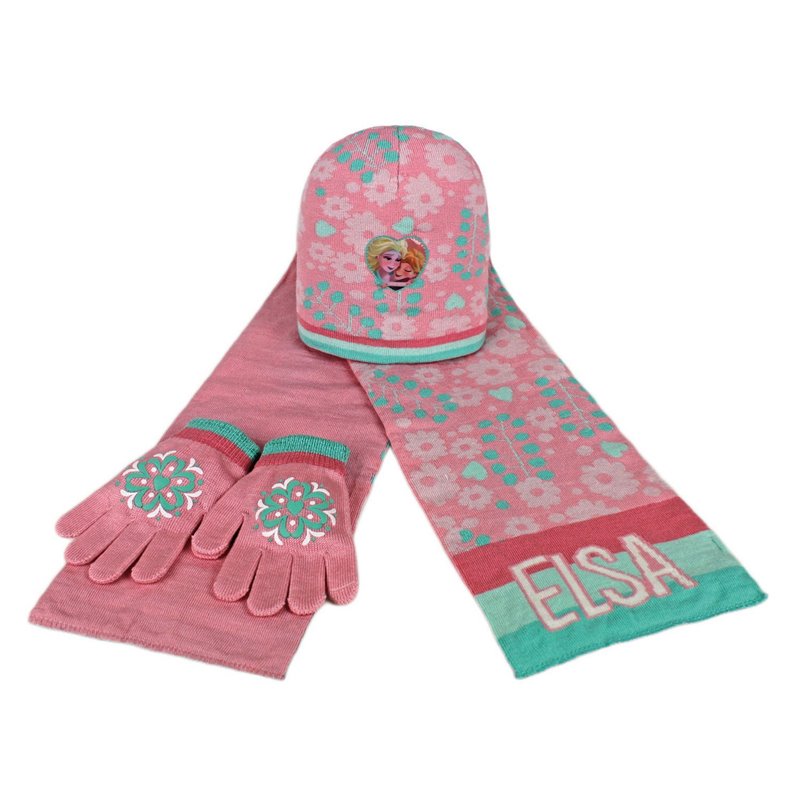 Set bufanda gorro guantes Frozen Disney Elsa 52-54