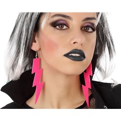 PENDIENTES NEON ROSA