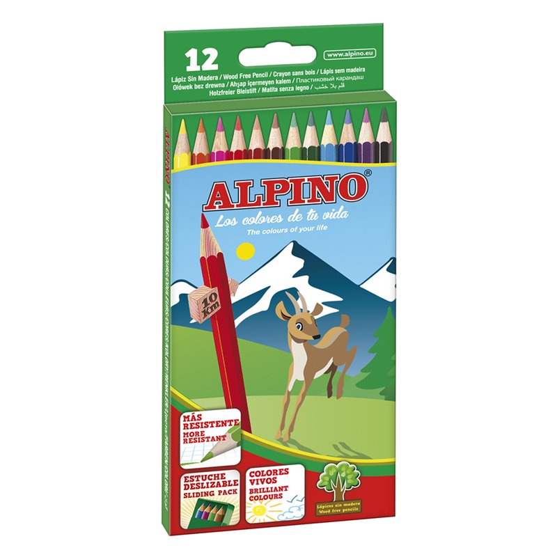 CAJA DE 12 LAPICES LARGOS WF ALPINO
