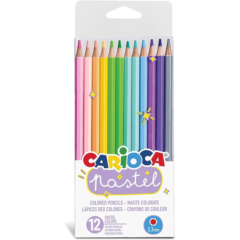 LAPICES DE COLORES PASTEL x 12