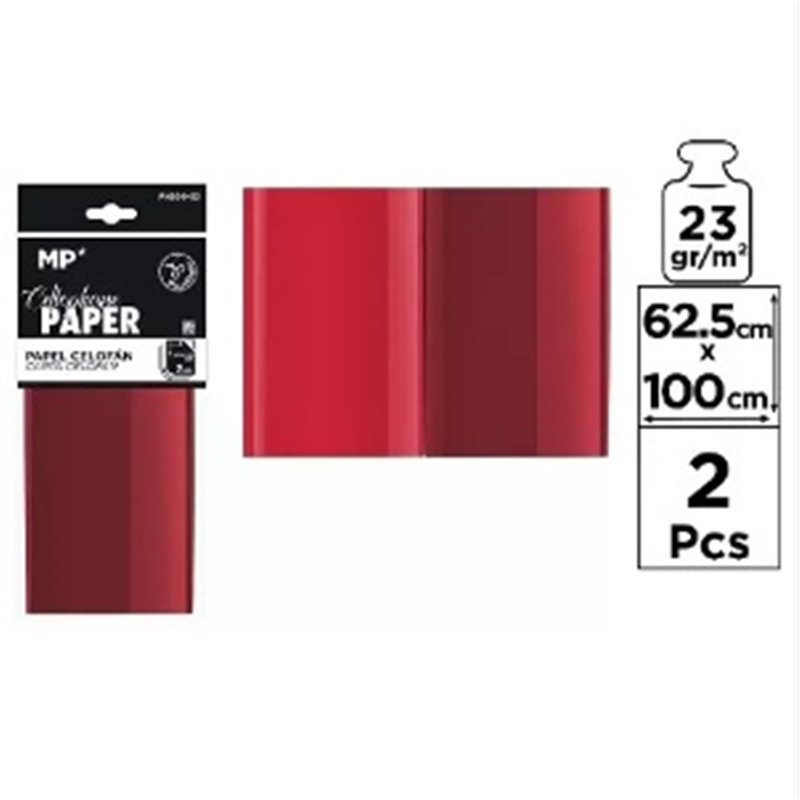 PAPEL CELOFAN 62.5X100 2UDS