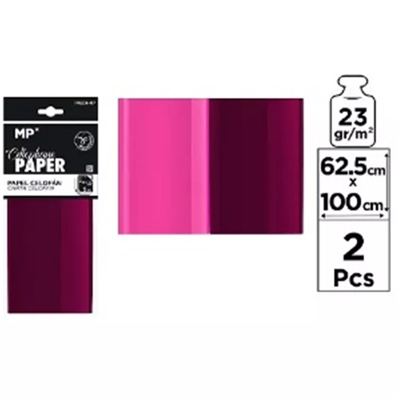 PAPEL CELOFAN 62.5X100 2UDS