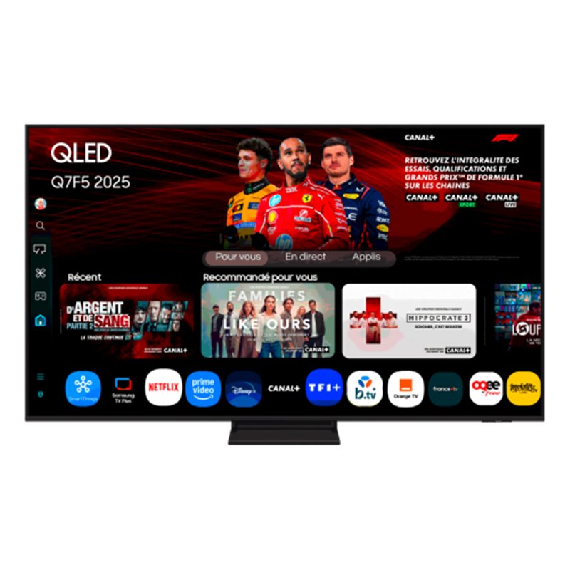 TV SAMSUNG, 55 PULGADAS, TQ55Q7F5AU, 139,7 CM, 3840 X 2160 PIXELES, QLED, SMART TV, WIFI, NEGRO