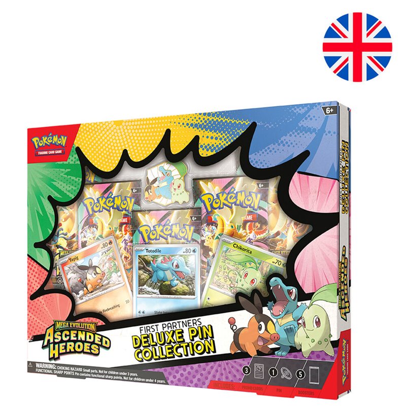 Blister juego cartas Pin Deluxe Heroes Ascendentes Pokemon ingles