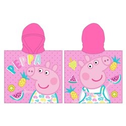 Poncho toalla Peppa Pig microfibra