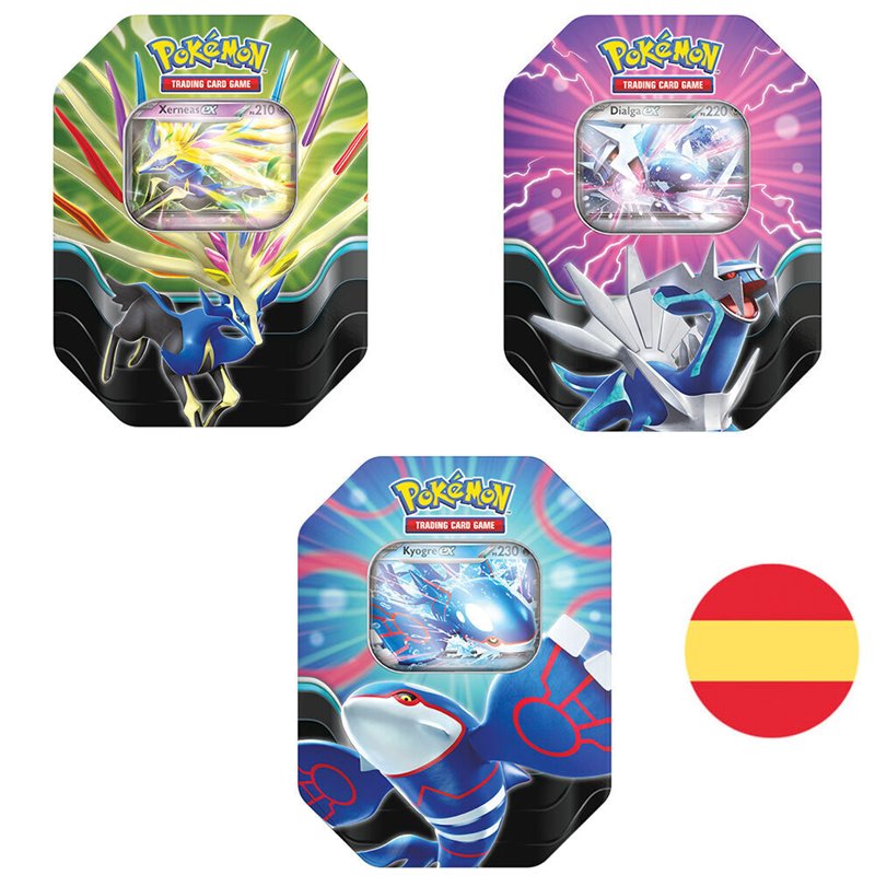 Lata cartas Pokemon español surtido