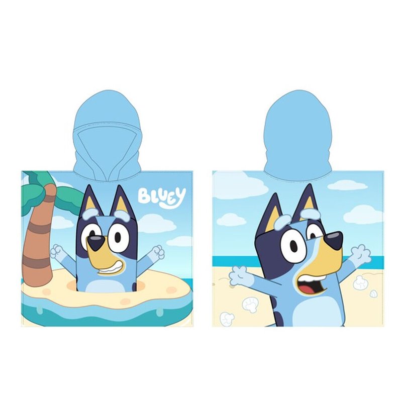 Poncho toalla Bluey microfibra