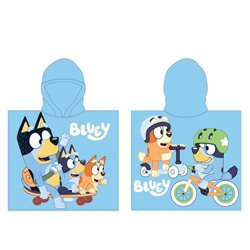 Poncho toalla Bluey microfibra