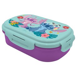 Sandwichera + Cubierto Stitch Disney