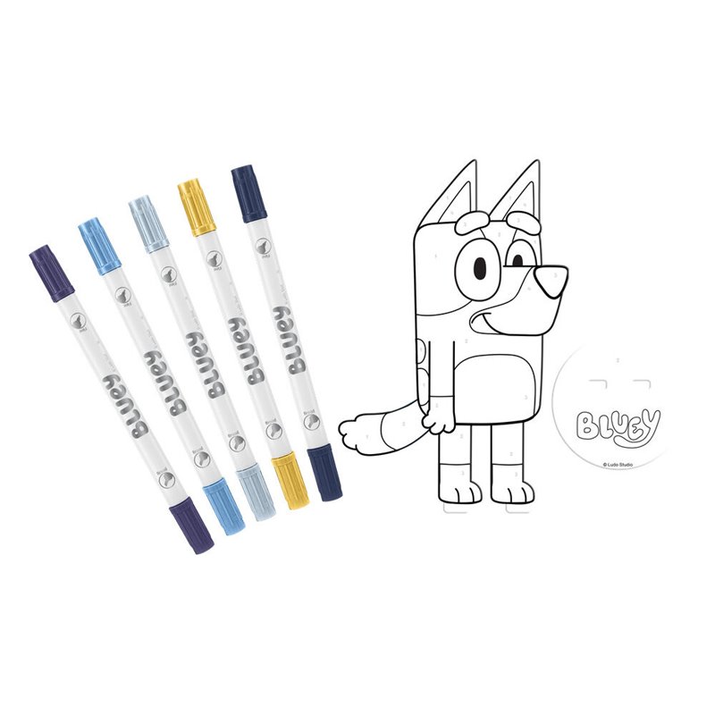 Set colorear Bluey