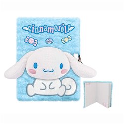 Cuaderno peluche A5 Cinnamoroll Hello Kitty