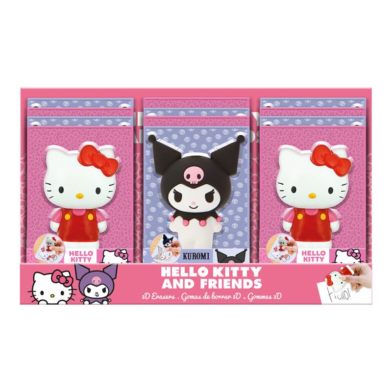 Goma borrar 3D Hello Kitty and Friends surtido