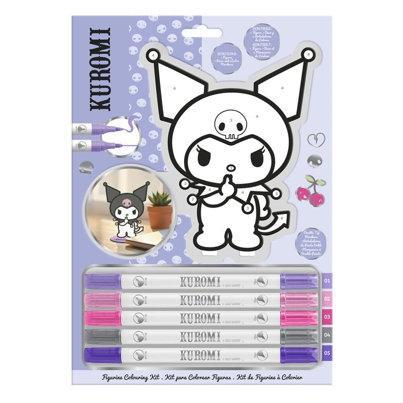 Set colorear Kuromi Hello Kitty