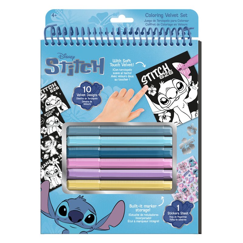 Libreta + rotuladores Stitch Disney