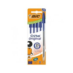 BIC CRISTAL AZUL X5
