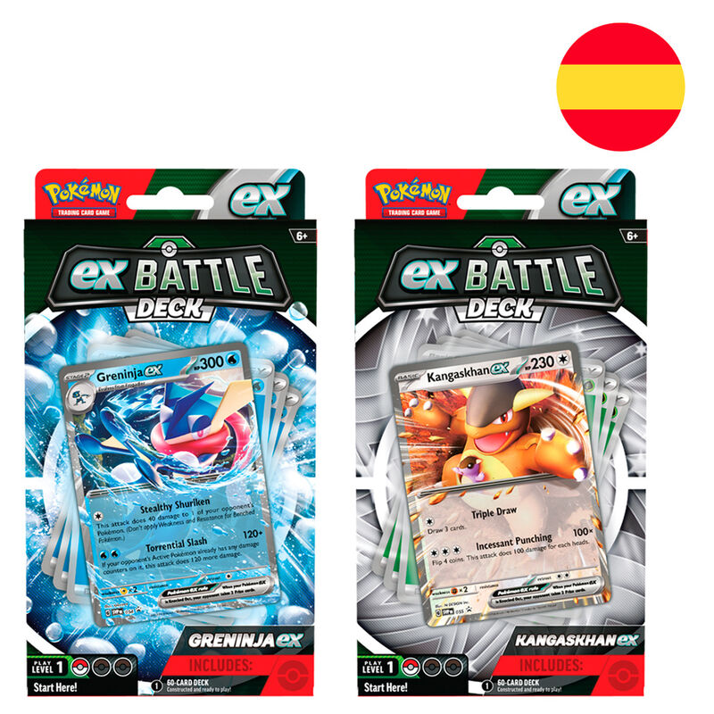 Baraja cartas Greninja & Kangaskhan Pokemon español