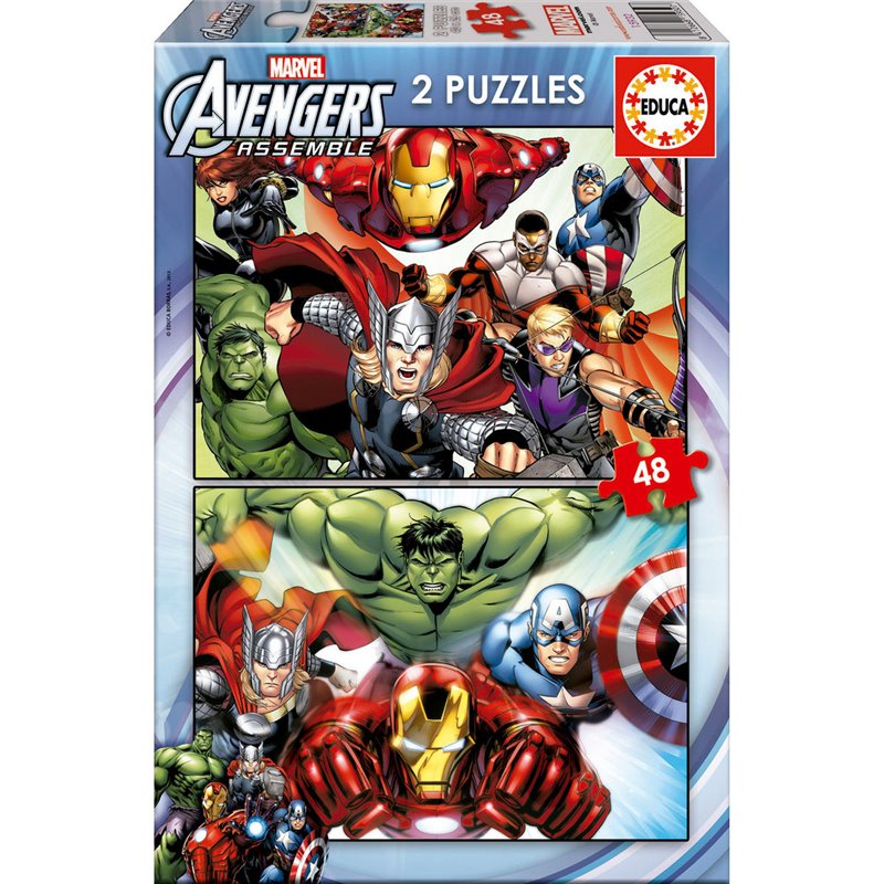 Puzzle Vengadores Avengers Marvel 2x48pzs