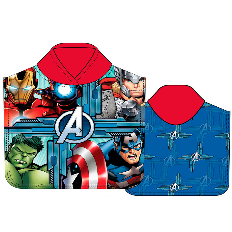 Poncho toalla Los Vengadores Avengers microfibra