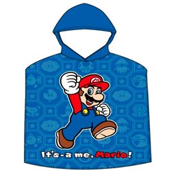 Poncho toalla Super Mario Bros algodon
