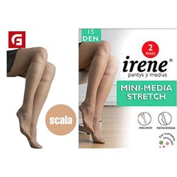 MINI-MEDIA STRECH 2 PARES TALLA UNICA SCALA
