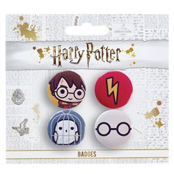 Set 4 pin Harry Potter surtido