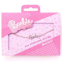 Pulsera Nombre Logo Barbie plata