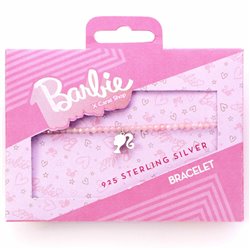 Pulsera Silhouette Charm Barbie plata