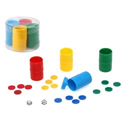 CUBILETE COLORES 4 UDS