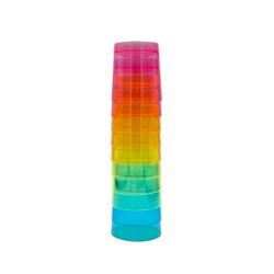VASO PLASTICO CHUPITO COLORES 33CC 10UDS.