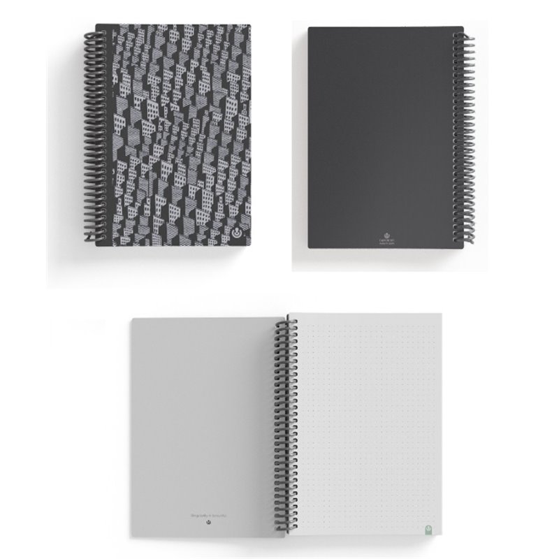 CUADERNO A5 ESPIRAL PP EDICION BLACK 80H