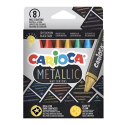 CERAS 8 COLORES CARIOCA METALLIC