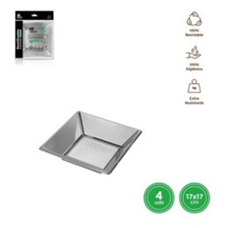 PLATO CUADRADO HONDO REUTILIZABLE