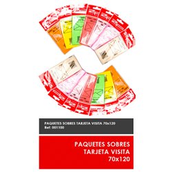 SOBRES SURTIDO COLORES 76x120