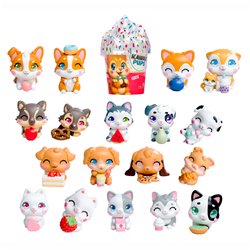 Mini figura Kawaii Pups surtido