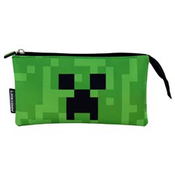 Bolsa cremallera Face Minecraft triple
