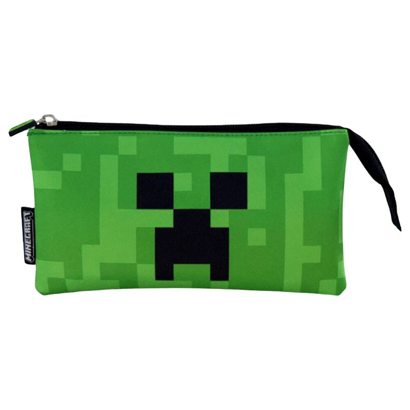 Bolsa cremallera Face Minecraft triple