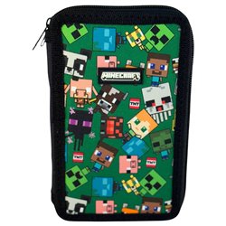 Bolsa cremallera Characters Minecraft triple