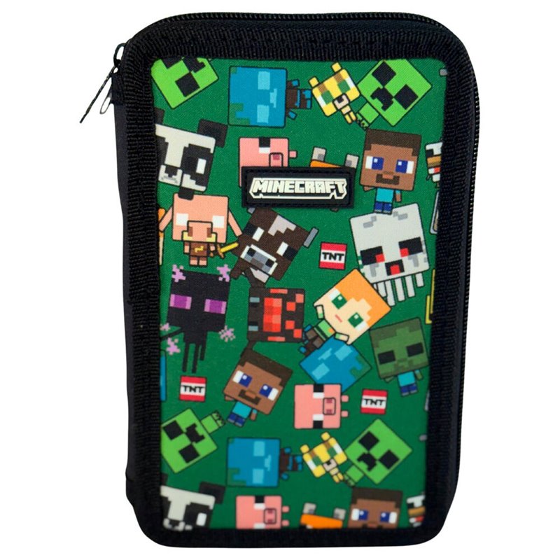 Bolsa cremallera Characters Minecraft triple