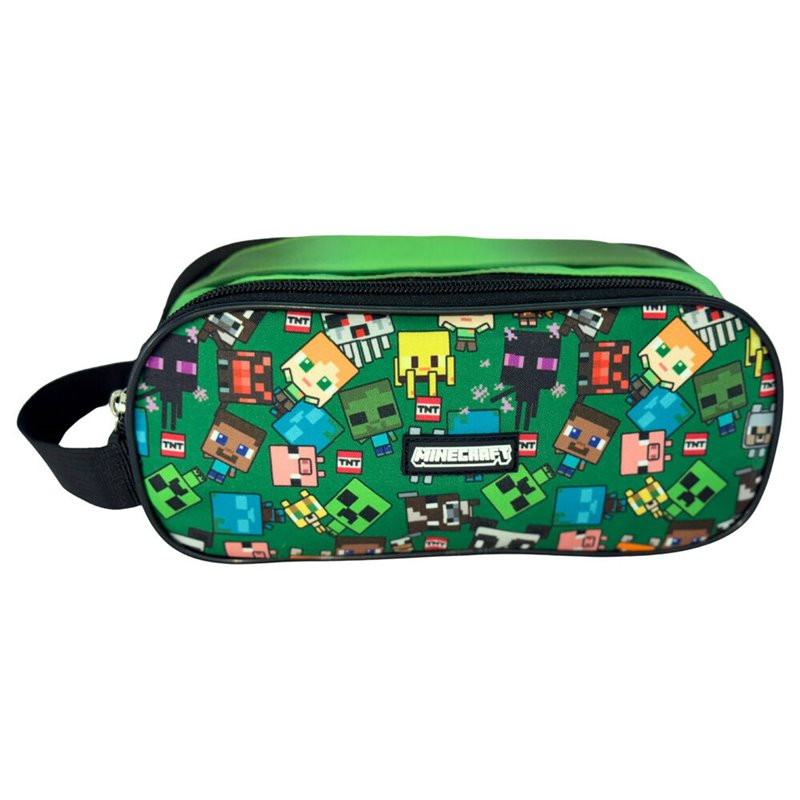 Bolsa cremallera Characters Minecraft triple