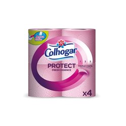 PAPEL HIGIENICO ROSA x4 - 3 CAPAS