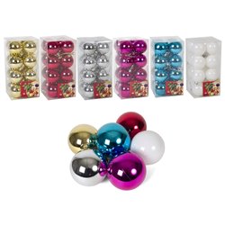 CAJA CON COLORES SURT. x16 BOLAS 5CM. BRILLO