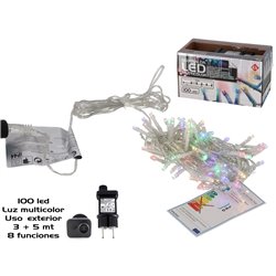 GUIRNALDA LED MULTICOLOR 100LED