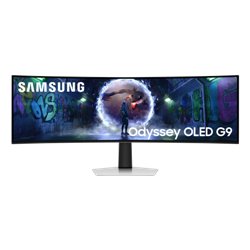 Samsung G93SD pantalla para PC 124,5 cm (49") 5120 x 1440 Pixeles Dual QHD OLED Plata