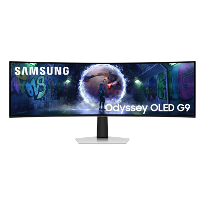 Samsung G93SD pantalla para PC 124,5 cm (49") 5120 x 1440 Pixeles Dual QHD OLED Plata