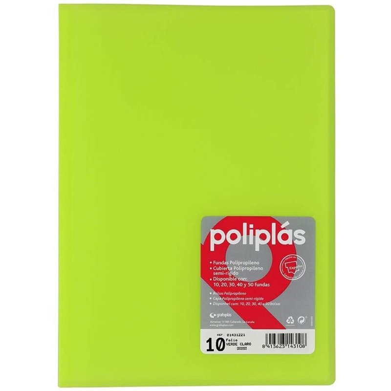CARPETA POLIPLAS FUNDAS POLIPROPILENO FOLIO