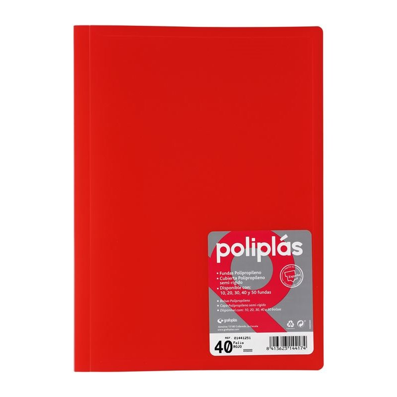 CARPETA POLIPLAS FUNDAS POLIPROPILENO FOLIO