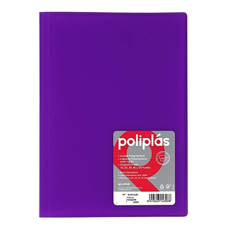 CARPETA POLIPLAS FUNDAS POLIPROPILENO FOLIO