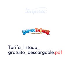 LISTADO TARIFA SUPERTHINGS 2026