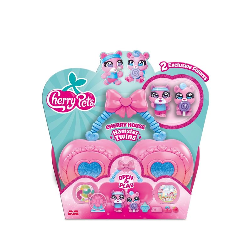 (PREPEDIDO) CHERRY PETS - CHERRY HOUSE - HAMSTER TWINS